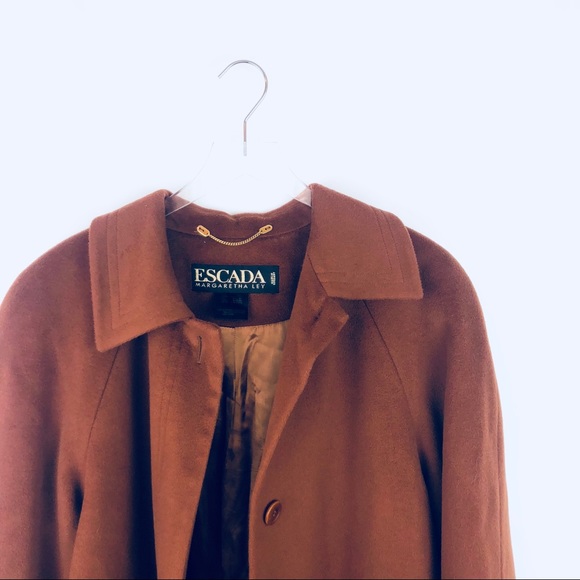 Escada long brown coat - Picture 4 of 7